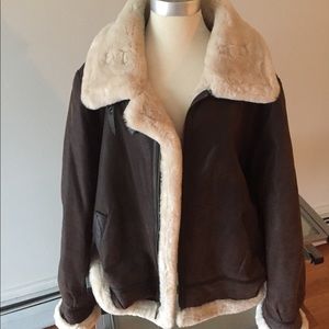 Leather Bomber Jacket